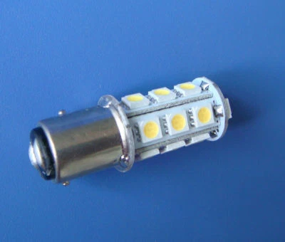 BAY15D 1157 Marine lights, boat bulb 18-5050 SMD LED AC12V /DC12~24V Warm/White - Image 1 of 4