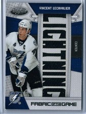 2010-11 Panini Certified Fabric of the Game TEAM Die Cut Lecavalier 25/25