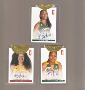 jewell loyd 2015 wnba autograph set 3,,,all rookie autos,lewis uconn,loyd notre - Imagen 1 de 1