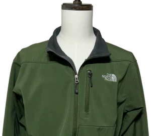 Chaqueta softshell The North Face Apex Bionic para hombre grande verde cremallera completa - Imagen 1 de 17