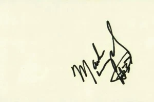 "Green Bay Packers" Mark Murphy Hand Signed 3X5 Card COA - Picture 1 of 1