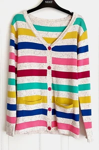 (Nutmeg) Multicolour stripe Cardigan Age 10-11 - Picture 1 of 5