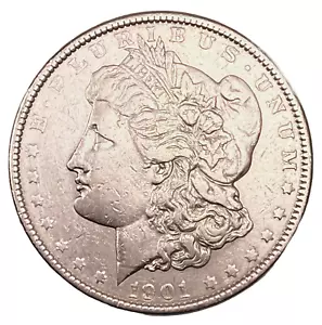 1901 $1 Morgan Dollar XF+ Semi-Key Date US Coin - Picture 1 of 3