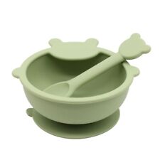 Food Baby Feeding Set with Spoon, Silicone Suction Bowls - First Stage Feed6850