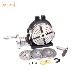 HV4 4 Slot 110mm Nuovo Tavolo Rotante con Piastra di Indicizzazione Set Piastre Divise - Foto 1 di 22