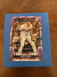 2023 Bowman Paper Prospect Purple Pattern Matt Olson  /199