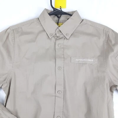 Camisa Five Four Poggy The Man Adulto Pequeña Marrón James Abotonada Manga Larga Foto 1 de 4