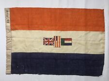Vintage 1940s South Africa Union Flag 3ft x 2ft 90cm 1928-1994 Linen with stamps