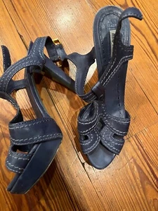Tacones plataforma Miu Miu, azul claro, talla 39,5 - Imagen 1 de 9