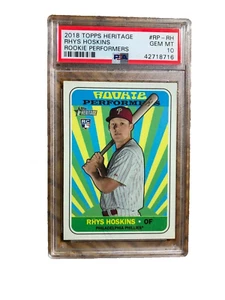 TOOPS HERITAGE 2018 - RHYS HOSKINS - ARTISTAS NOVATOS - PSA GRADO 10 GEMA MT - Imagen 1 de 2