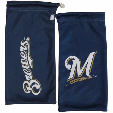 Milwaukee Brewers Microfiber Bag for Sunglasses Glasses MLB Licensed Baseball Cover