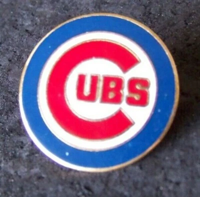 Chicago Cubs round logo lapel pin MLB c38007 - Image 1 of 4