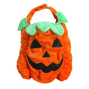 Perro Halloween Disfraz Calabaza Mascota Ropa Conjunto Vestir Felpa Ajustable M/L - Imagen 1 de 12