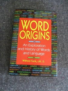 Word Origins Hard Cover Dust Jacket Book Wilfred Funk History of Words - Bild 1 von 4