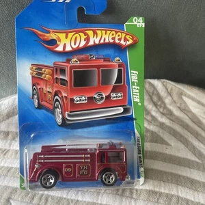 2009 Hot Wheels Treasure Hunts Fire-Eater Firetruck Metallic Red - 1:64 Diecast - Picture 1 of 7