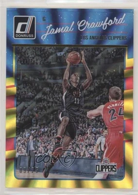 2016-17 Panini Donruss Yellow Holo Laser /25 Jamal Crawford #28 - Image 1 of 2