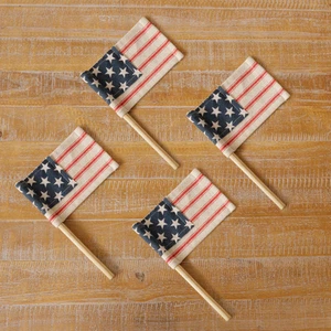 Juego de 4 banderas americanas de granja 9" H - Imagen 1 de 1