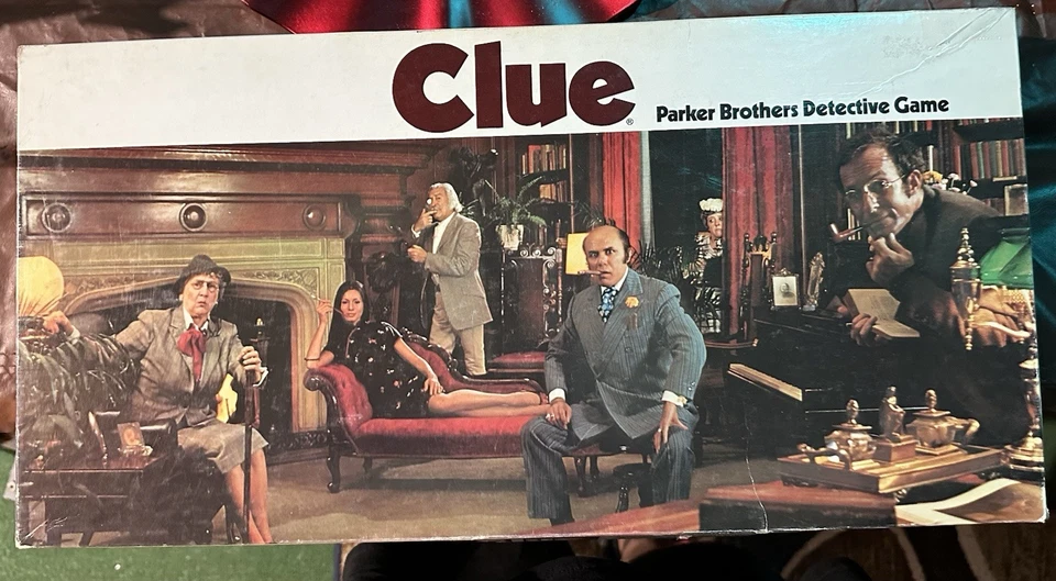 Juego de mesa clásico detective vintage Clue Parker Brothers 1972 Foto 1 de 3