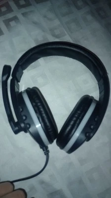 Gaming Over-Ear Headset with Attached Boom Mic. and RGB LEDs, In-Line Controls - Image 1 of 3