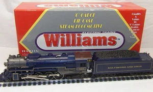 Williams O Gauge B & O Berkshire 2-8-4 Royal Blue steam w/whistle # BERK101 - Picture 1 of 15
