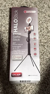 Halo Stick Pro Selfie Stick - Extendable 5.5ft Tripod With Ring Light - Image 1 of 2