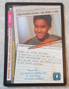 X-FILES COLLECTIBLE CARD GAME PROMO CARD, CHESTER BONAPARTE THE SPIRIT GUIDE, MT - Picture 1 of 2