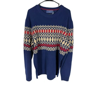 Maglione Vineyard Vines uomo grande nautico navy 100% lana merino girocollo - Foto 1 di 6
