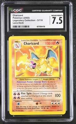 CGC 7.5 Charizard Legendary Collection Non-Holo 3/110 Lava Deck Pokemon Card - Image 1 of 2