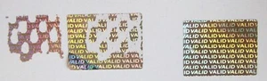 VA75-1 100 to 1000 VALID 3/4" x 1"Hologram Product Protection Label Stickers - Picture 1 of 4