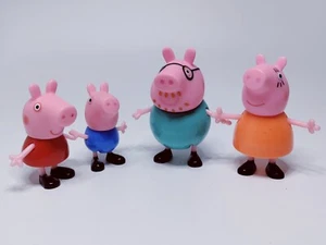 Peppa Pig Lot of (4) Family 4 Pack Set (Mom Dad Peppa & George) - Picture 1 of 3