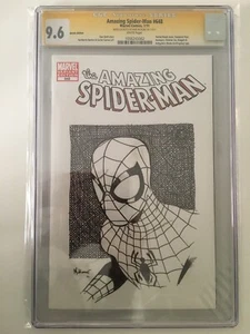 Amazing Spider-Man 648 Mike McKone schizzo originale Spider-Man CGC 9.6 Cool Webs! - Foto 1 di 2