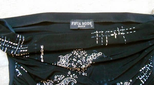 FIFIA MODE Paris, Bandeau-Top mit Strass, Gr. 34 - Bild 1 von 6