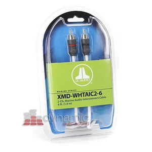 JL AUDIO XMD-WHTAIC2-6 Marine 6 ft. 2-Channel RCA Boat Interconnect Cable New - Picture 1 of 2