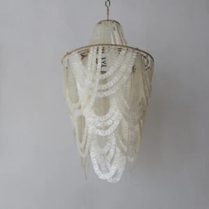 Capiz Shell Ceiling Light Modern Design - Picture 1 of 6