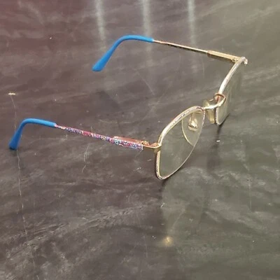 Autêntica armação de óculos Marchon Disney 24 paisley pastel com estojo - Imagem 1 de 4