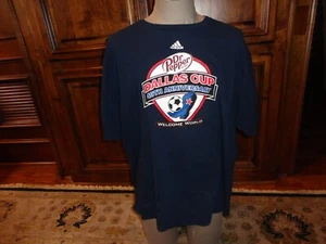 Camiseta de fútbol azul Adidas 40 aniversario Copa Dallas adulto 2XL hallazgo raro - Imagen 1 de 6