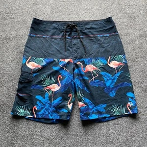 Ocean Current Board Shorts Mens 38 Flamingos Swim Trunk Drawstring Pocket - Picture 1 of 11