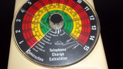 Smiths Timecal Telephone Timer Vintage 1970's Working Rare Charge Calculator - Image 1 of 4