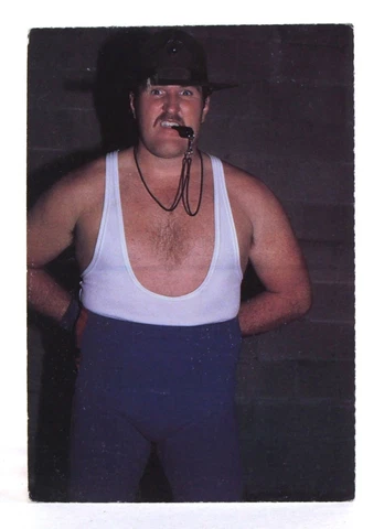 1985 WWF SERGEANT / SGT. SLAUGHTER Original Vintage Postcard Very Rare Cover