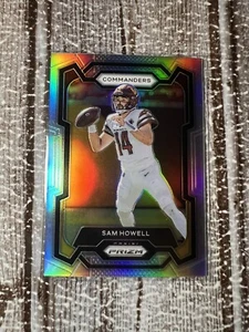 Sam Howell ~ 2023 Panini Prizm ~ Silver Prizm #300 Commanders - Imagen 1 de 2