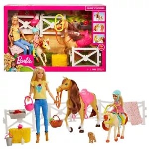 Barbie Reitspaß | Mattel FXH15 | Spiel-Set mit Puppen, Pferd und Pony - Bild 1 von 4
