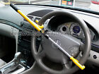 Car Van Adjustable High Security Anti Theft Yellow Steering Wheel Lock Bar