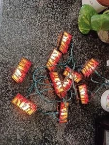 Kiss Logo Lichterkette ~ funktioniert super!  Getestet! TOP! Ohne Karton - extra Beleuchtung - Bild 1 von 9