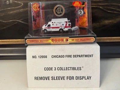 Code 3 #12056 Chicago Fire Ambulance 3 1:64 - Image 1 of 3
