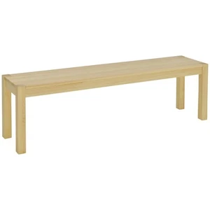 Sitzbank 3-Sitzer Holzbank Essbank im Landhaus-Stil, Küchenbank für Küche Natur - Bild 1 von 10