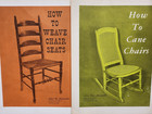 2 booklets: How to Weave Chair Seats and How to Cane Chairs by Alice Alexander