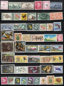 New Zealand 1955 - 1970, Scott's #302- #395, 49 Different, Cat$15+ 4 Views - Picture 1 of 4