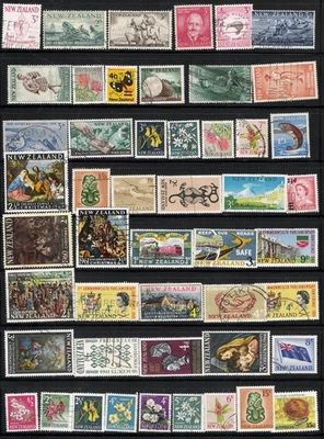 New Zealand 1955 - 1970, Scott's #302- #395, 49 Different, Cat$15+ 4 Views - Image 1 of 4