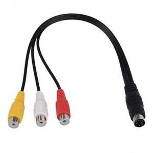 4 Pin S-Video Bis 3  Weiblich -Adapter Laptop-Kabel V6N26087 - Afbeelding 1 van 5