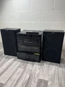 SONY LBT-D107R Compact Stereo System Dual Cassette 5 Disc CD Player Plays Great! - Picture 1 of 7